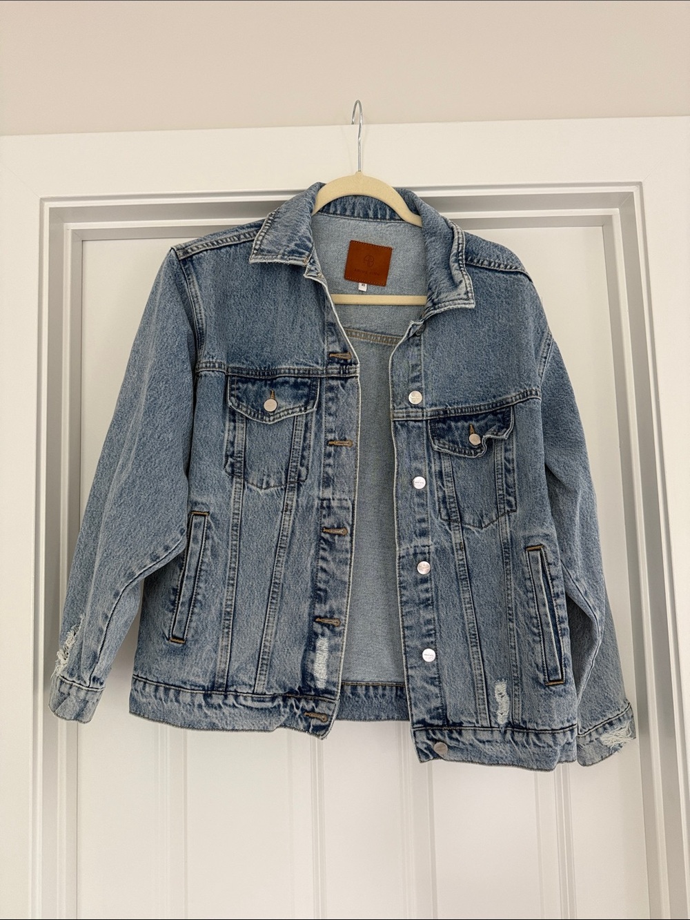 Anine Bing Rory Denim Jacket - Picture 2 of 4